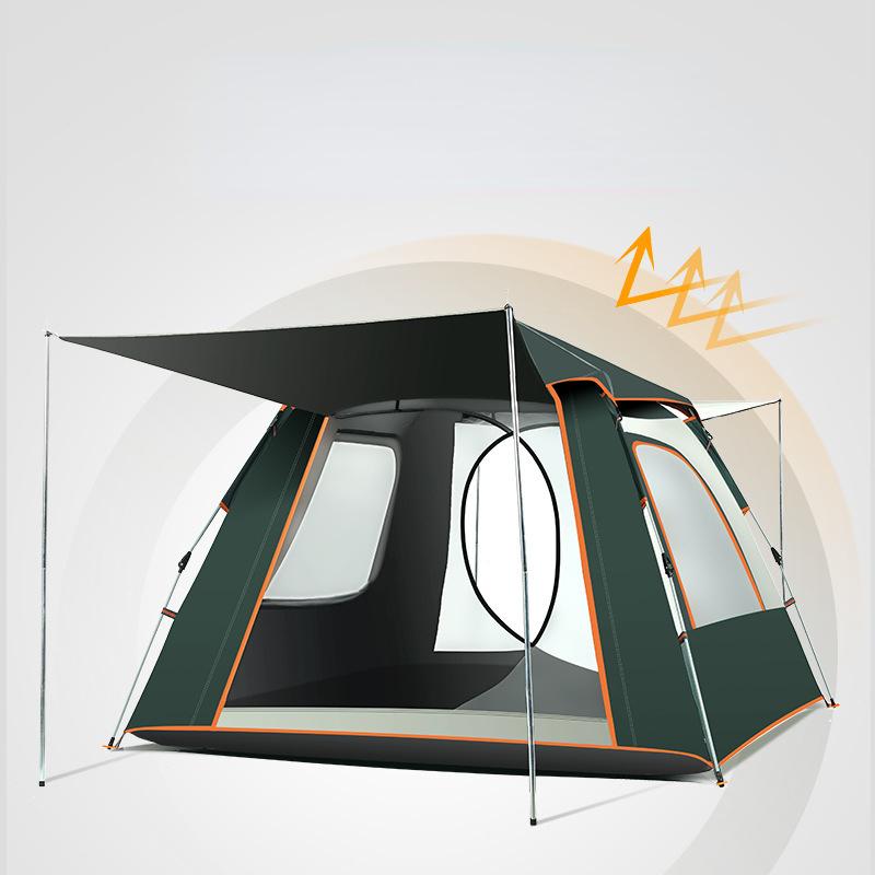 5-8 Person Outdoor Automatic Quick Open Tent Rainfly Waterproof Camping Tent Family Outdoor Instant Setup Tent with Carring Bag