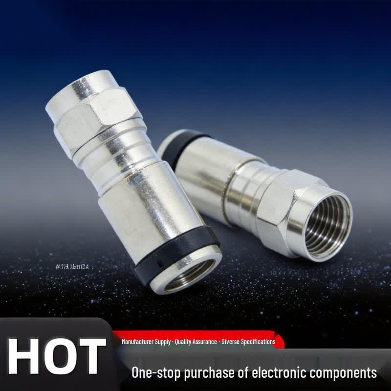 RG6 All-Copper Compression F-Connector (10-pack)