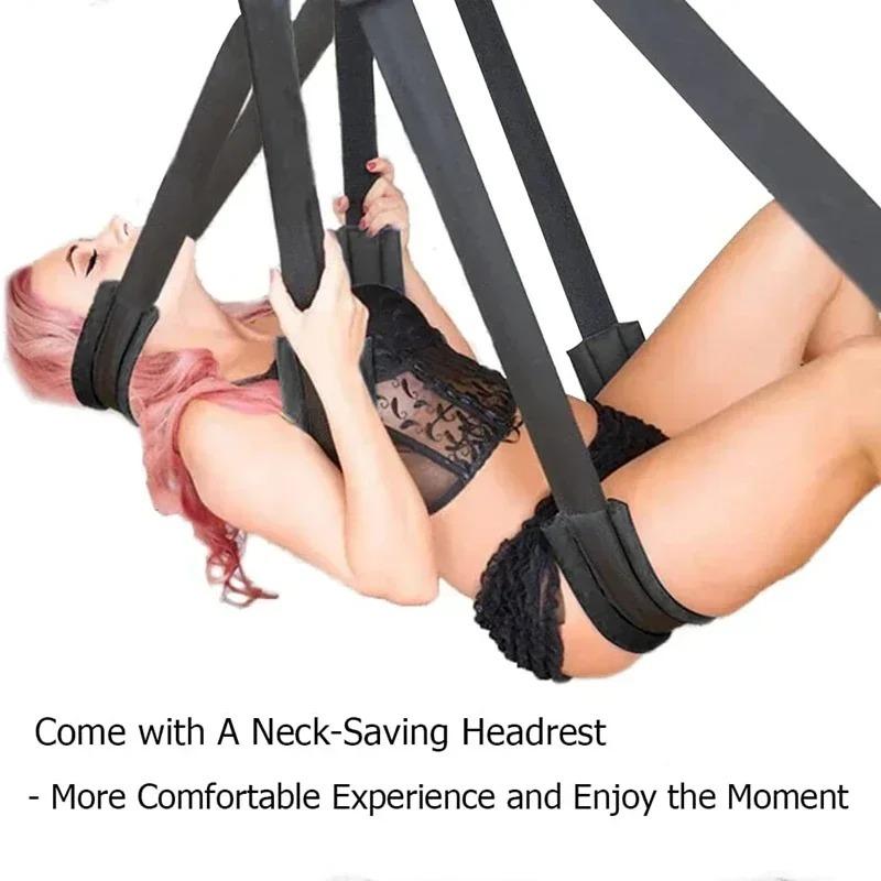 Soft Material Sex Furniture Sex Swing Fetish Bandage Love Adult Game Chairs Hanging Door Swing Sex Erotic Toys for Couples