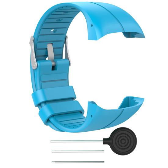 Watch Band Adjustable Waterproof Silicone Waterproof Wrist Strap for Polar M400/M430 GPS Sport