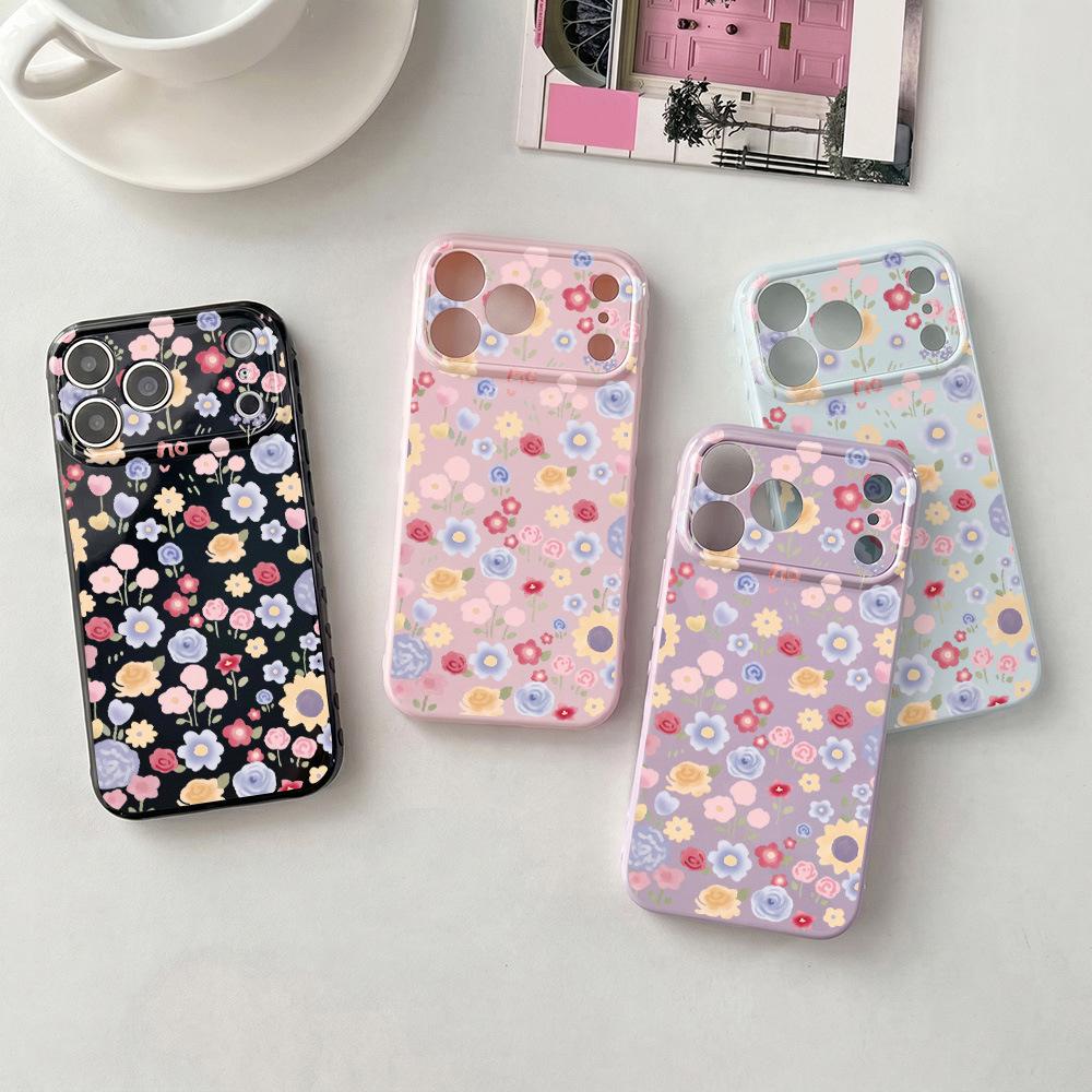 Full screen flowers are suitable for iPhone17 Apple 16promax mobile phone case 15 all-inclusive 14 new models 13 generation 12 women