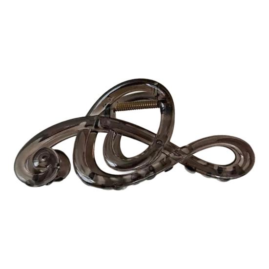 

Hair Claw Matte Finish Treble Clef Shape Large Shark Clip Secure Hold Non-Slip Literary Style Hair Accessory E