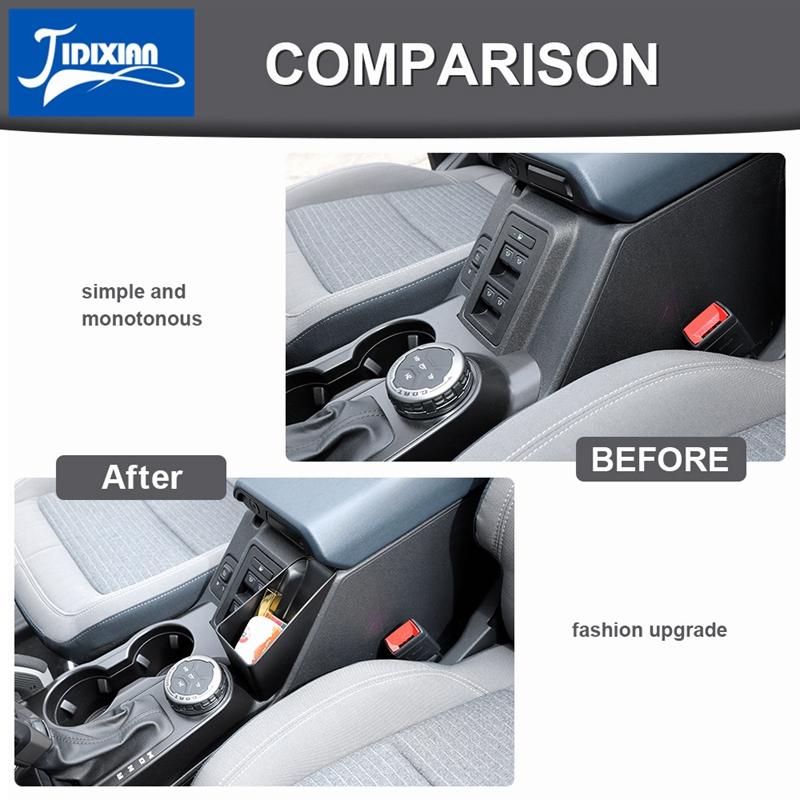 

JIDIXIAN для Ford Bronco 2022 2023 2024 Up ABS Автомобильный подлокотник Боковой ящик для хранения Аксессуары для интерьера