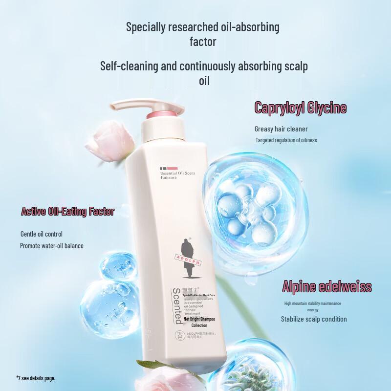 Adolph Oil Control & Refreshing Essential Oil Shampoo, 248ml