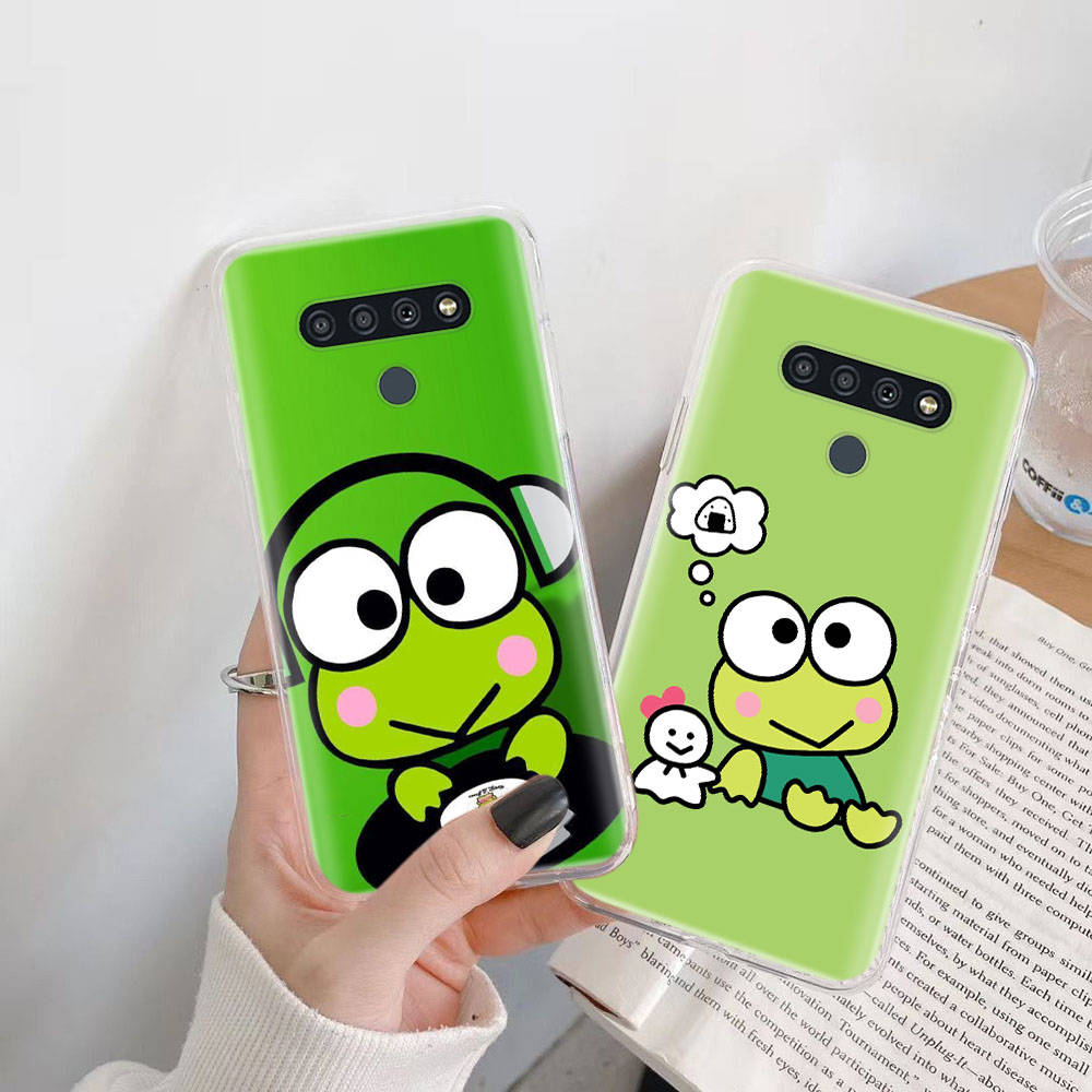 Transparent Case for Samsung A04 A14 A23 M33 M53 Realme 10 9 C35 C55 VIVO X80 Infinix Hot 30 Note 11 Tecno Spark 8P Pro L-23 Frog Keroppi