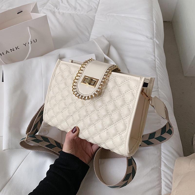 IELGY Lingge women bag trendy fashion messenger texture western style bucket