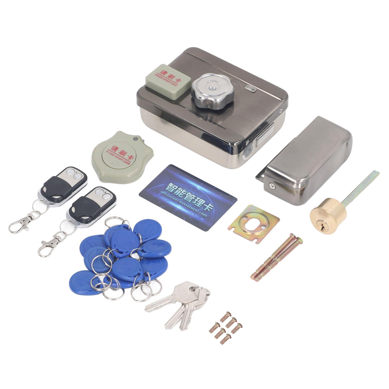 

Electronic Deadbolt Door Lock Keyless Deadbolt Access Control System with 2 Remote Controller