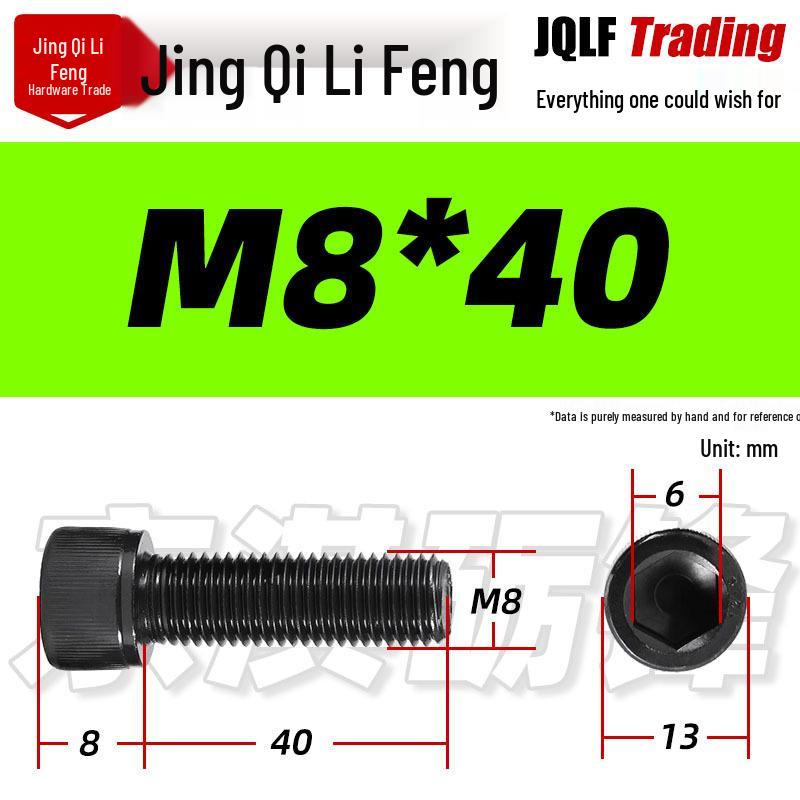 Grade 12.9 Full Thread Hex Socket Head Cap Screws - M3-M14 Black Cylindrical Bolts for Maker Accessories