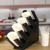 4 Layers Paper Cup Holder Disposable Cup Holder Coffee Milk Tea Bar Drinking Cup Holder Plastic Storage Rack Cup Divider
