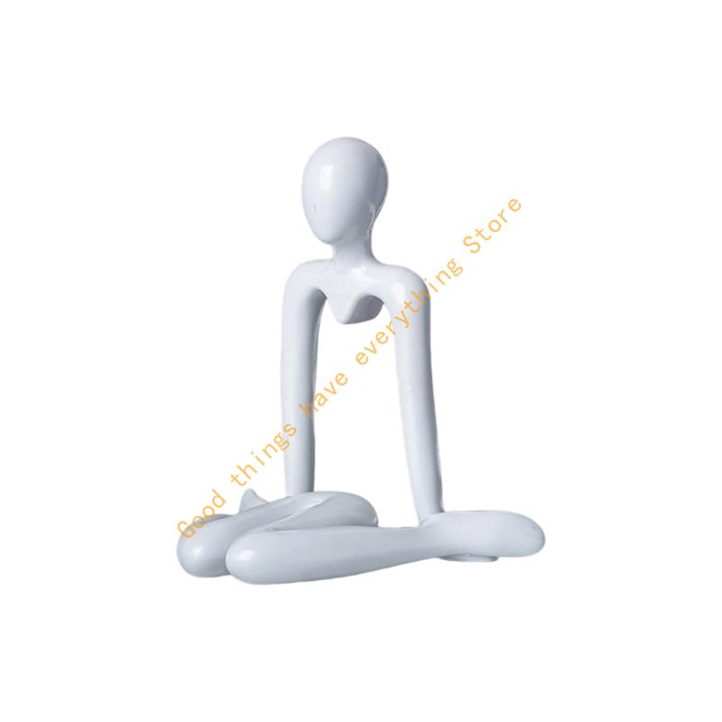 Abstract Figurine Sculpture Modern Art Homes Decors Plastic Statue for Living Room or Office Bookshelf Display 55KF