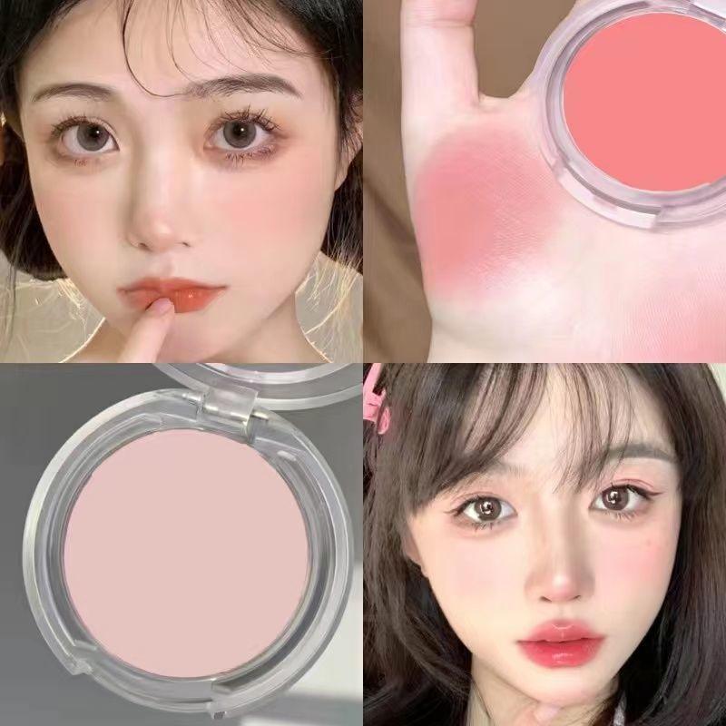 Monochrome Ice Cube Matte Waterproof Blush Natural Brightening Long-lasting Setting Delicate Highlighter Rouge Powder Contouring Tray Women's Makeup