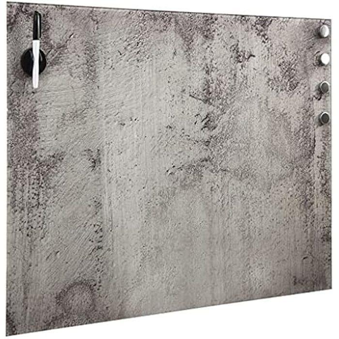 Tableau magnétique - vidaXL - 40 x 40 cm - Verre trempé - Montage mural - Intérieur