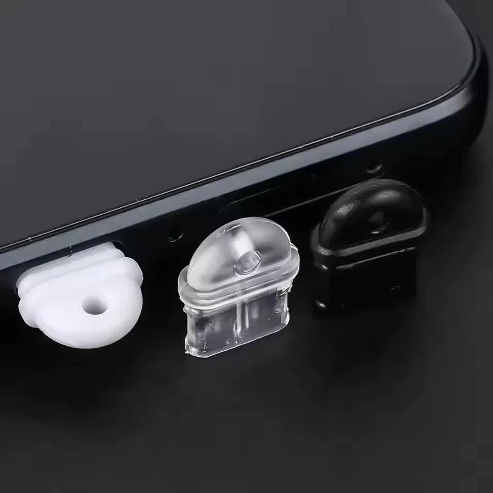 Typ-C Staubstopfen Ladeanschluss Schutz Anti-Staub Schmutz Stopfen Silikonabdeckung für Samsung Huawei Xiaomi Smartphone Zubehör