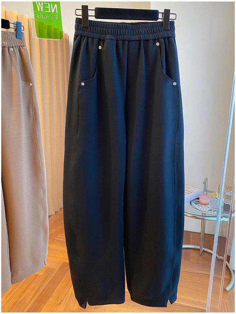 Women's Spring High Waist Loose Harem Pants - Petite Casual Lantern Style