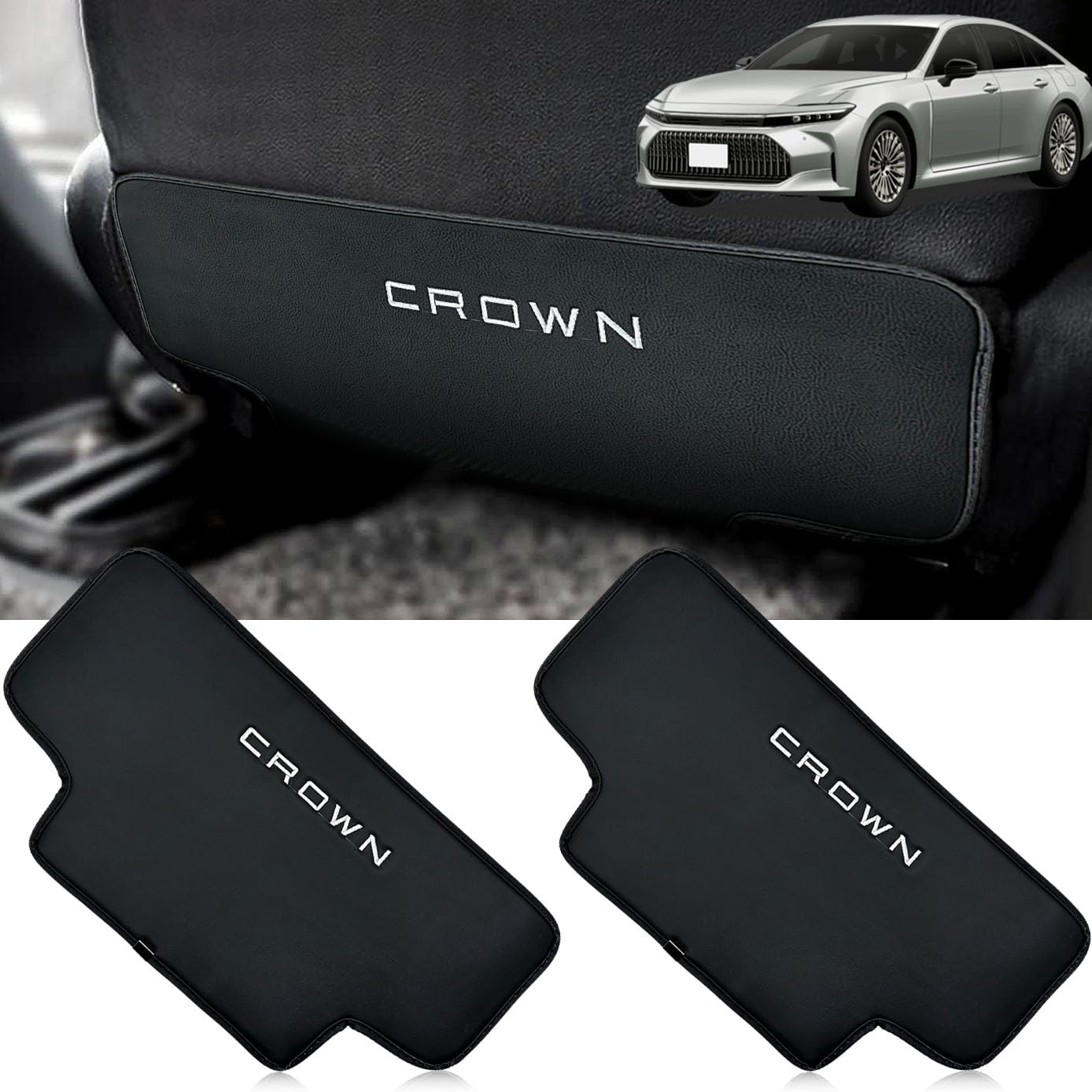 

HUDIY New Crown 35 Series Dedicated Kick Guard CROWN 16th Generation Dedicated Vehicle Seat Back Kick Mat Rear Seat Protector Dirt Prevention Kick
