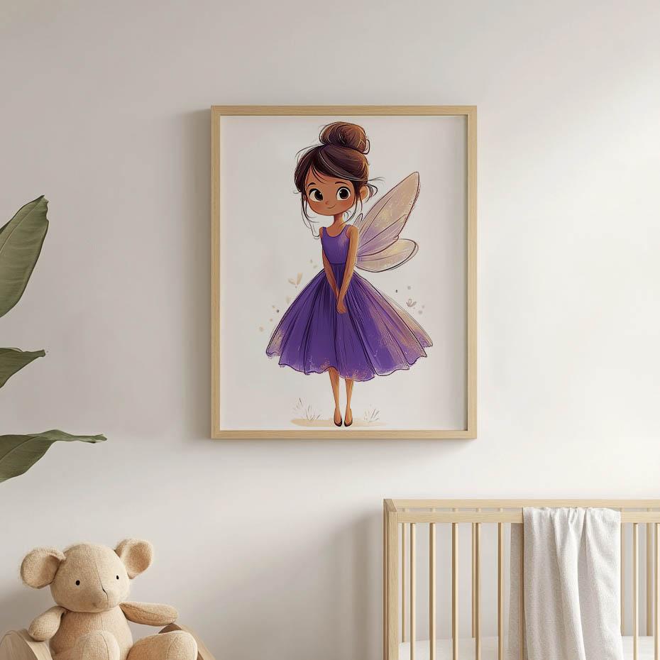 Poster Lovely Fairy Poster Lovely Fairy, 40X50 Cm, Black Aluminum Frame, 230 Gsm Matte Paper