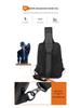 Men's Waterproof Oxford Crossbody Chest Bag - Casual Sling Bag with Large Capacity