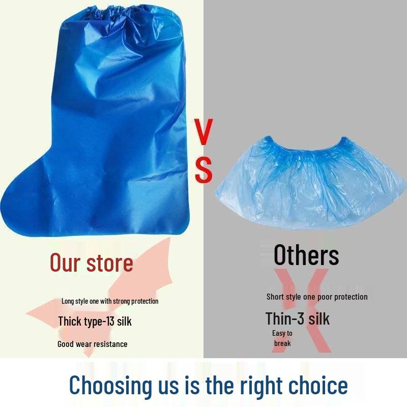 Children's Waterproof Non-Slip Disposable Rain Shoe Covers and Sandproof Outdoor Boots