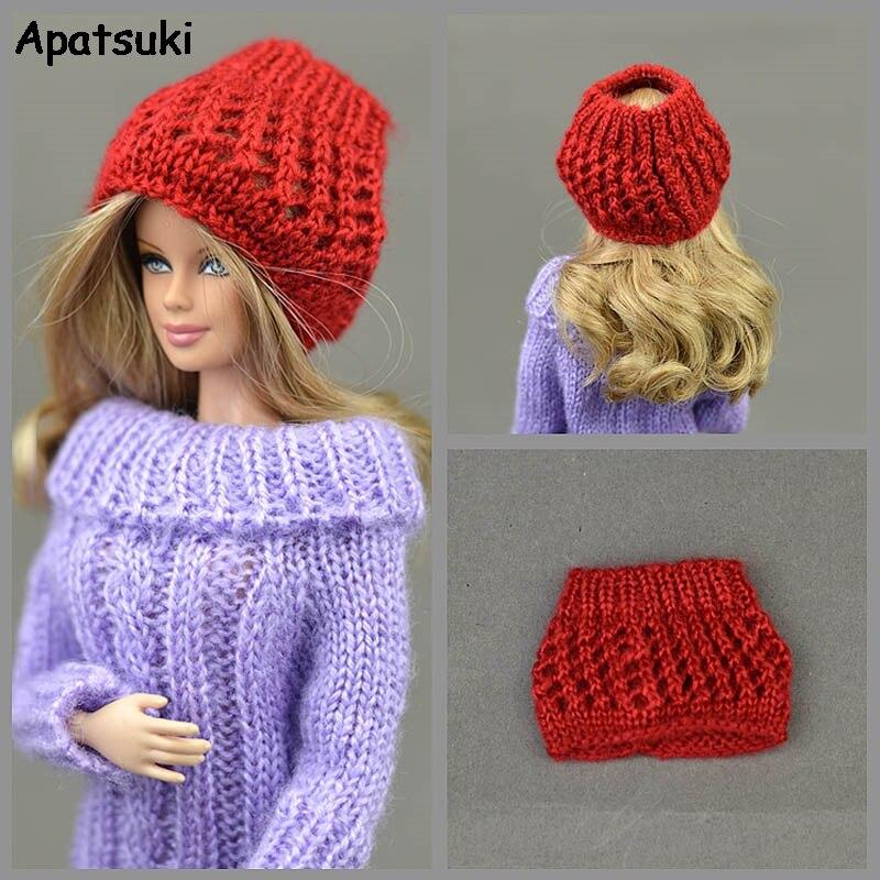 Multi Function Sweater Strapless Top Clothes For Barbie Doll Knitting Skirts For BJD Dolls Can Be Weared As Skirt Top Hat