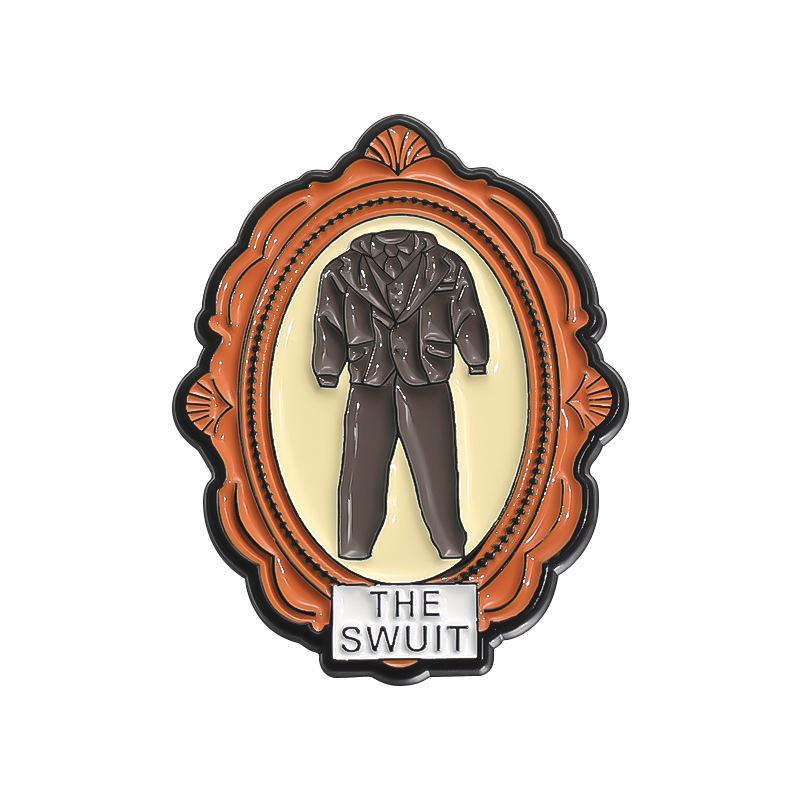 New Creative Cartoon Character Brooch Set - Anime Style Metal Badges