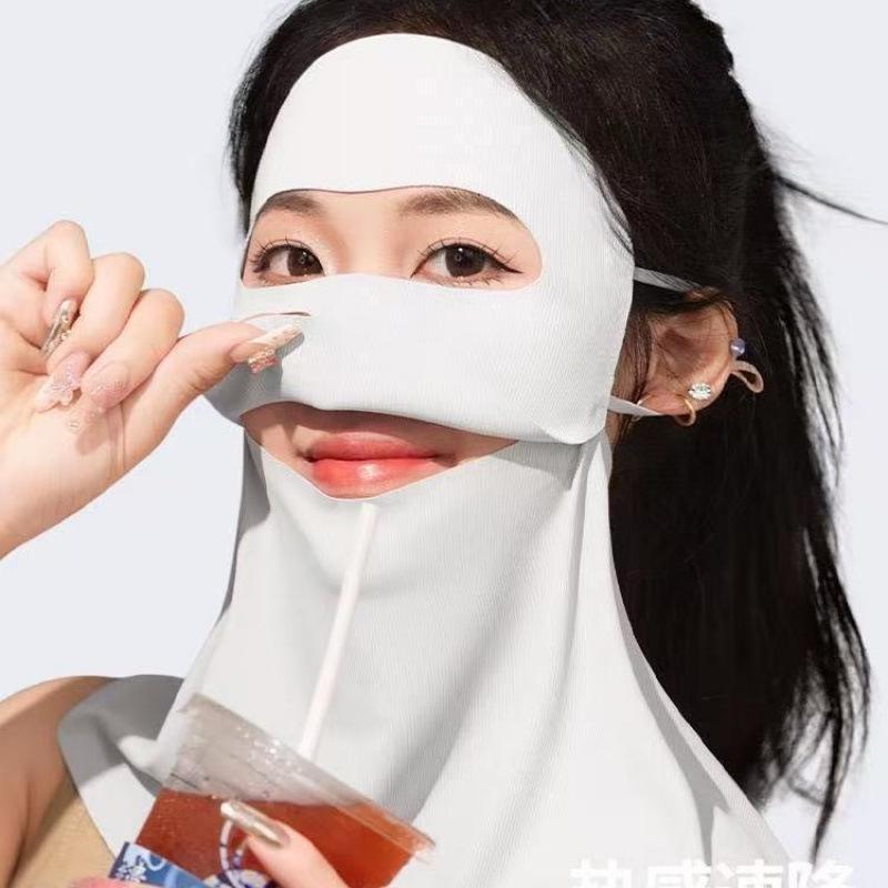 Breathable UV-Blocking Face & Neck Ice Silk Mask for Cycling