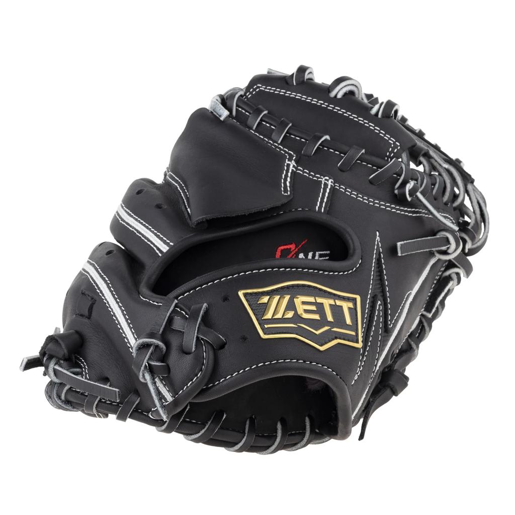 ZETT Youth Softball Zero One BJC712612 Catcher's Mitt, Stage, Right-Handed Throw, Black,