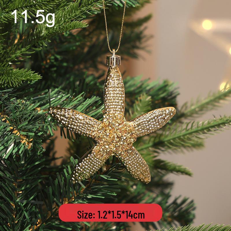 Pink Cartoon Christmas Tree Ornament with Glitter Sequins - Ins Style