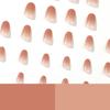 24 Pieces Wear Nail Piece Gradual Change Glitter Powder Nail Patch Nail Piece, Wear Finished Nail Piece Fake Nail Nails
