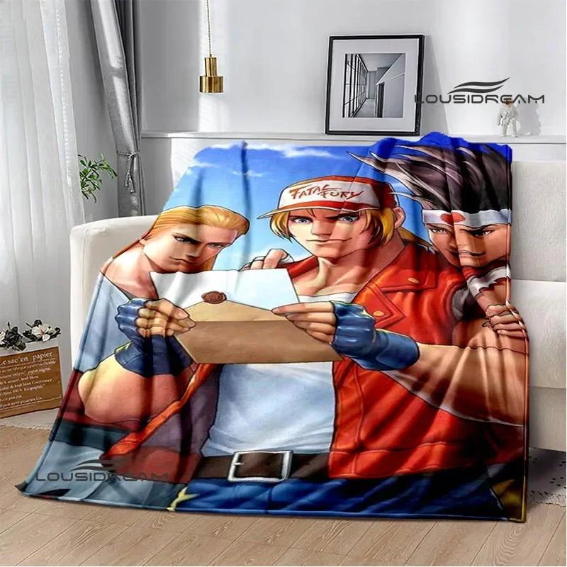 3D Game KING OF FIGHT Cartoon Printed Blanket Warm Flannel Blankets Soft and Comfortable Blanket Bed Linings Birthday Gift