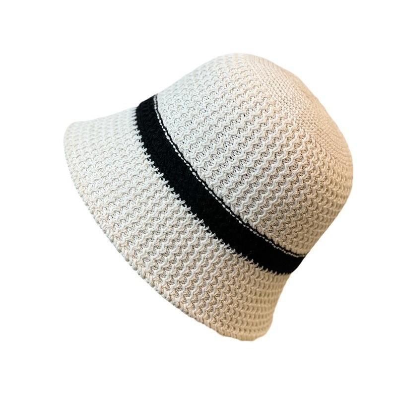 Trendy Round Top Wide Brim Fisherman Hat For Women In Black Beige Khaki Grey Purple Pink