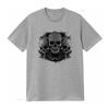 Gothic Skulls Biker Motorcycle Motorbike Unisexs Cotton T Shirt Top vintage Washed streetwear Soft Breathable fashion Casual
