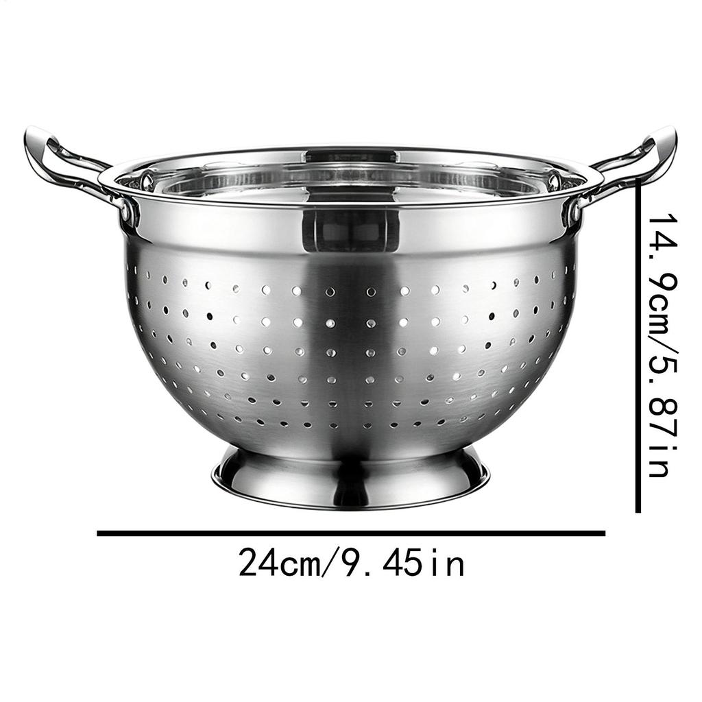 Colander Stainless Steel Multifunction Quick Drainage With Handles Rice Colander Fruit Strainer For Vegetables Fruits Spaghetti