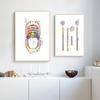 Anatomy Dental Medical Canvas Painting Watercolor Wall Art Posters and Print Pictures for Dental Equipment Teeth Home Decoration