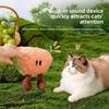 Eco-Friendly Catnip Plush Toy Chew Resistant Fruit Shapes for Boredom Relief and Self-Play