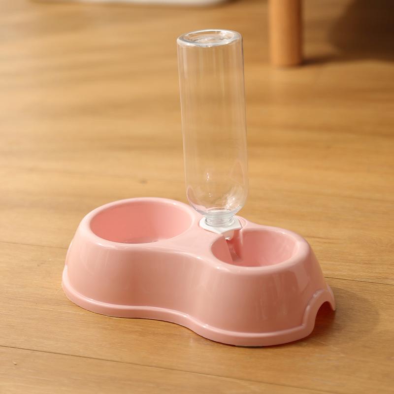 

Anti-Spill Pet Double Bowl for Water and Food Bare packaging 1PC розовый