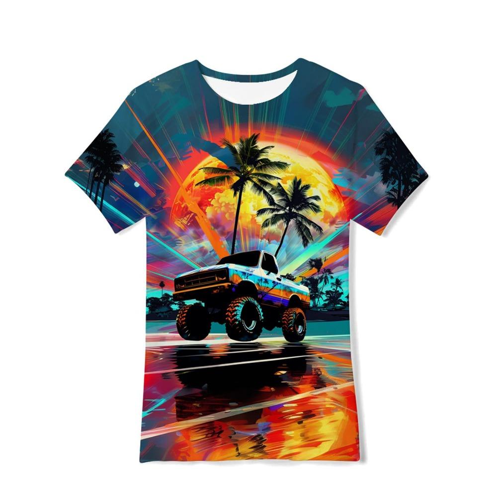 3D Cute Animal Cat Print T-shirt Men Women Summer Animal Casual Tops Tees Kids Cartoon O-neck Short Sleeve T Shirt Hawaii Tshirt