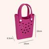 DIY Holes Beach Bag Mini Storage Bag Fashion Tote Bag  Women