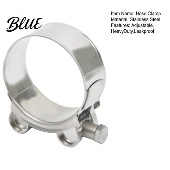 Corrosion Resistant Hose Clamp Stainless Steel Clamp, Adjustable Heavy Duty Clip, Leakproof Metal for Automotive, Plumbing, Garden Connection Clip