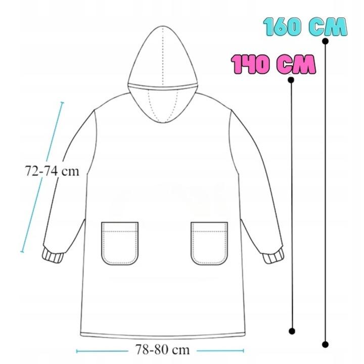 Decke Oversize Pullover Warm Dicke Deckenpullover 2in1 XXL Grau Fell [Kb-Xl1]