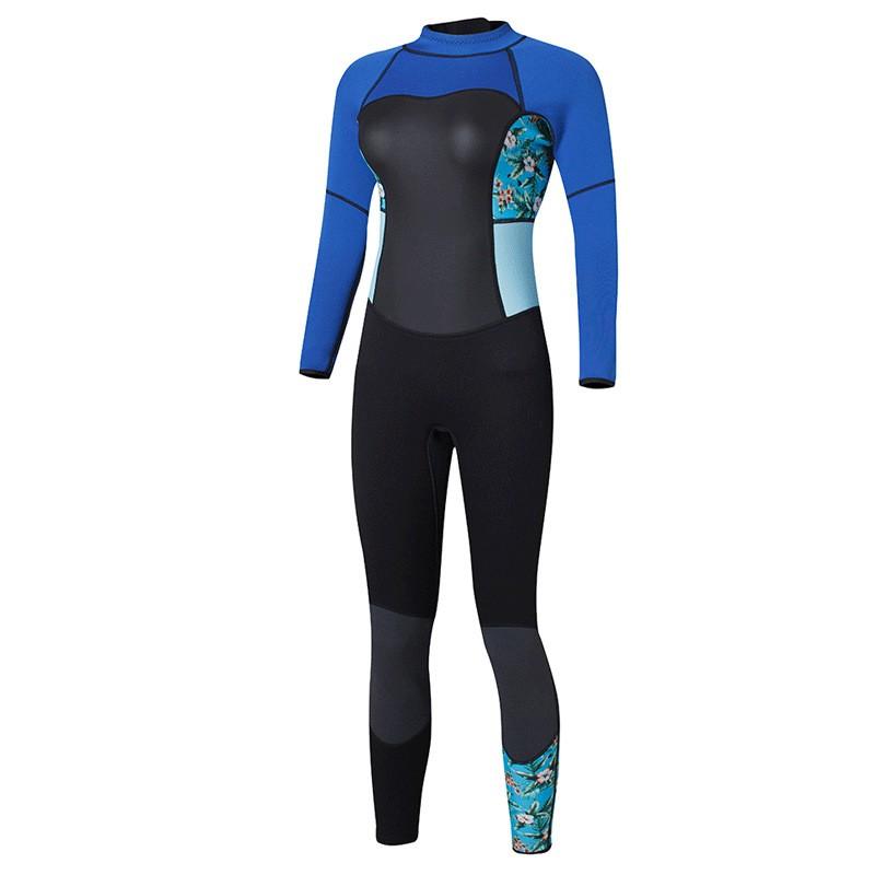 Womens 3mm Full Body Wetsuit Snorkeling Swimming Diving Warm Water Sports Fall Winter
