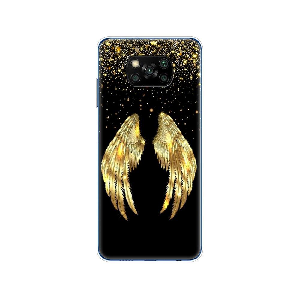 Für Xiaomi Poco X3 NFC x3 pro Hülle Silikon Weiche Rückseite TPU Bumper für Poco X 3 NFC 6.67'' Global Handyhülle Winter Schnee Weihnachten