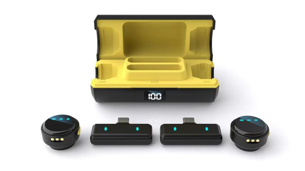 Q18 Magnetic Wireless Collar Microphone with Noise Reduction for Live Broadcast & VLOG