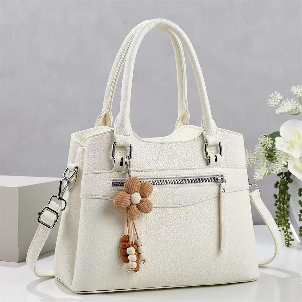 Bolsa de Mão com Alça Superior para Mulheres Bolsas Tote de Ombro Bolsas Casuais de Couro PU e Bolsas de Mão Bolsas de Ombro para Compras Femininas Bolsa Tote Mensageira Bolsa Transversal