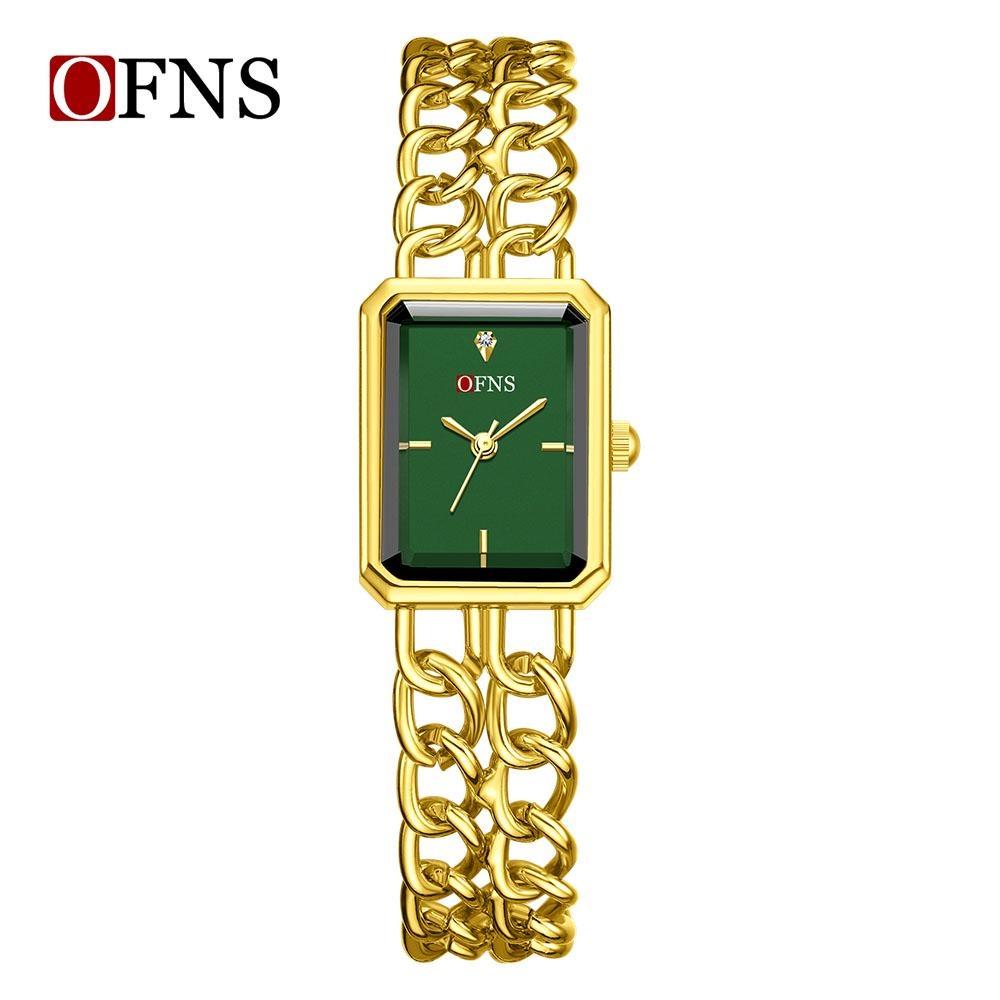 Luxury Women's Quartz Watch Elegant Diamond Dial Stainless Steel Band Waterproof Casual Wristwatch