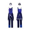 Anime Game Project Sekai Colorful Stage Cosplay Vtuber Ren Len Lolita Singer Blue Uniform Halloween Party Cosplay Dress Wig