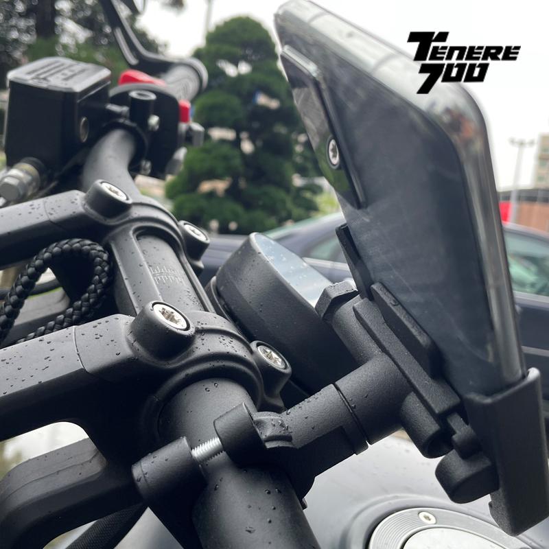 For YAMAHA TENERE 700 Tenere700 XTZ 700 T700 2020 2025 Motorcycle Mobile Phone Holder GPS Navigator Mirror Handlebar Bracket
