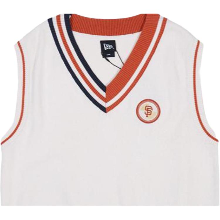 New Era SS23 MLB San Francisco Giants Retro Color Block Sports Sleeveless Vest Unisex vest Ivory 13558546