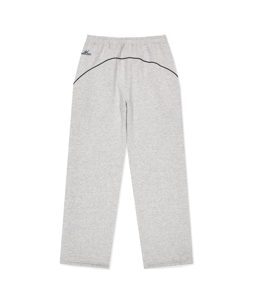 Sun Love Crescent Brushed Sweatpants Heather Gray