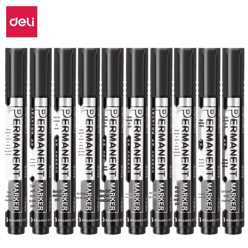 Deli Sida S552 Refillable Oil-Based Thick Tip Marker Pen