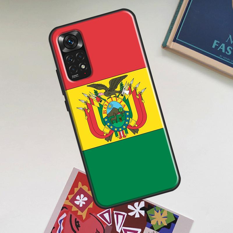 Bolivia Flag Art Case For Xiaomi Redmi Note 12 Pro Plus 8 9 10 11 Pro 8T 9S 10S 11S 12S 9C 10A 10C 12C Cover